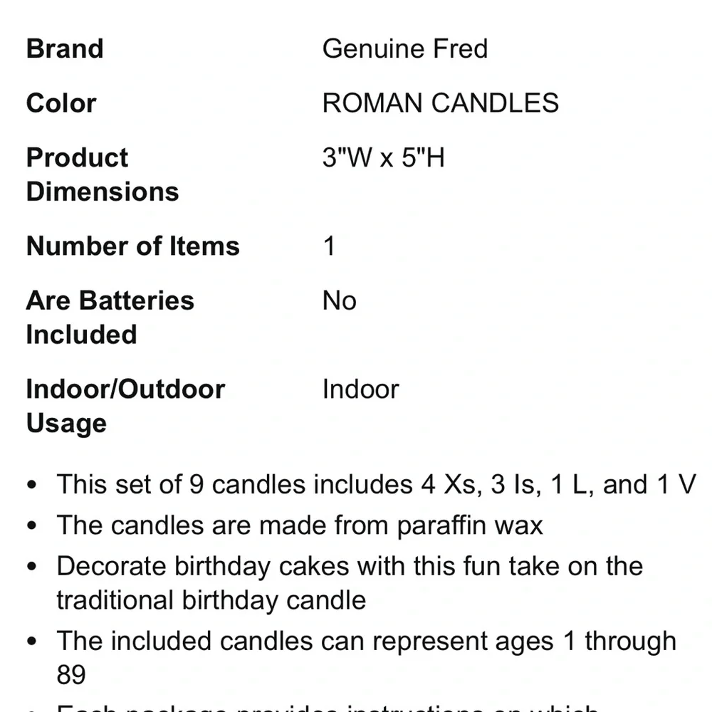 Fred Roman Candles Set - Silver